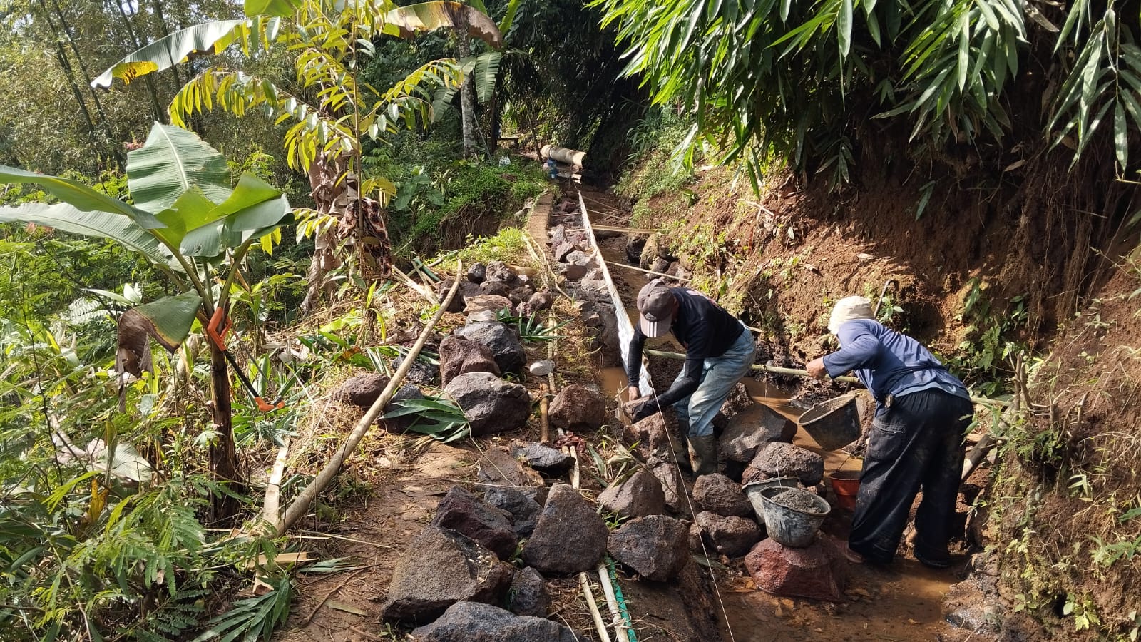 Pembangunan TPT Irigasi ciatma